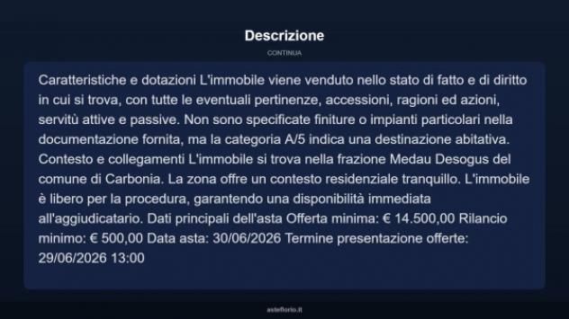 Immobile in asta di 48 m² in vendita a Carbonia - Foto 4