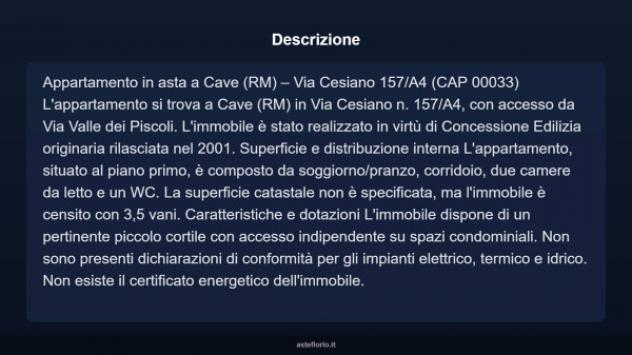 Immobile in asta di 70 m² in vendita a Cave - Foto 4