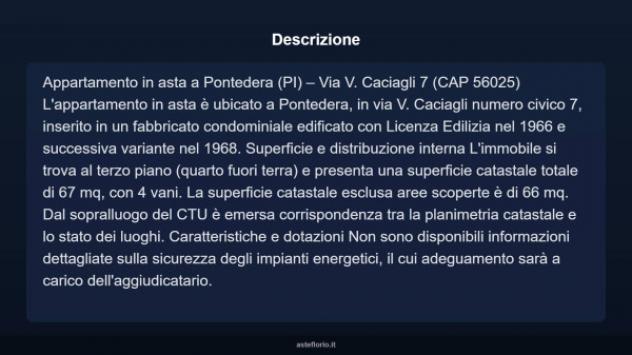Immobile in asta di 67 m² in vendita a Pontedera - Foto 3