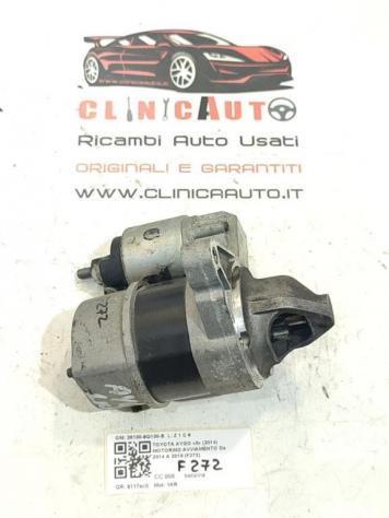MOTORINO D' AVVIAMENTO TOYOTA Aygo 3° Serie 28100-9Q100-B 1KR benzina 998 (15)