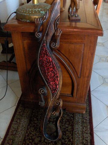 Grande Scultura in legno Artigianale Italiano