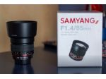 SAMYANG 85 mm f/1.4 AS IF UMC attacco NIKON