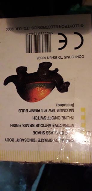 Lampada dinosauro