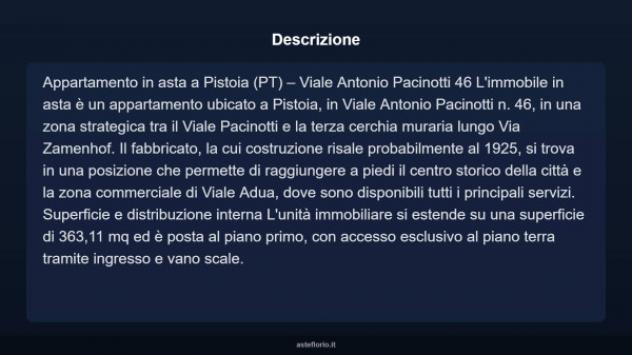 Immobile in asta di 363 m² con più di 5 locali in vendita a Pistoia - Foto 3