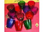 12 bicchieri colorati  mai usati