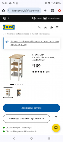 Carrello Ikea Stenstorp - Foto 5
