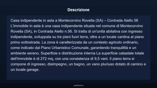 Immobile in asta di 272 m², box auto in vendita a Montecorvino Rovella - Foto 3