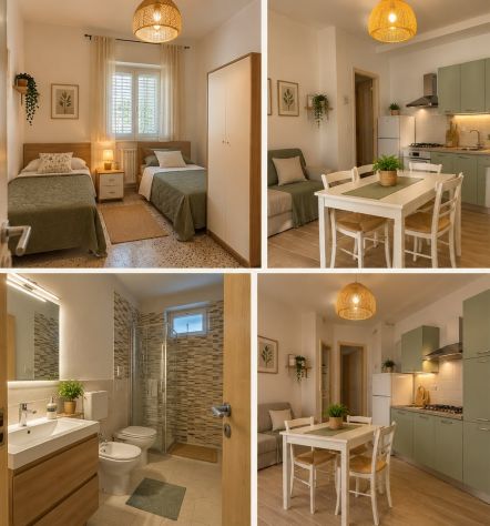 LADISPOLI – TRILOCALE ARREDATO CON GIARDINO