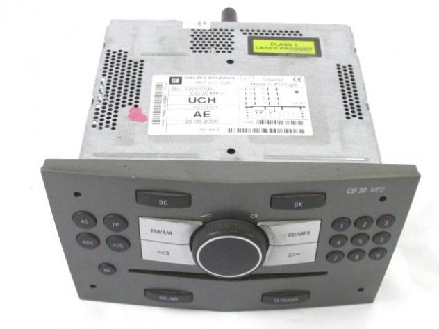 13251056 AUTORADIO OPEL ANTARA 2.0 D 4X4 110KW 5M 5P (2007) RICAMBIO USATO ( NON FORNIAMO CODICE AUTORADIO , SOLO NUMERO DI TELAIO VEICOLO )