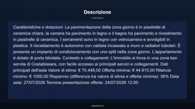 Immobile in asta di 44 m² in vendita a Costabissara - Foto 5