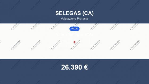 Immobile in asta di 592 m², box auto in vendita a Selegas