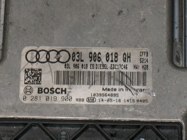 0281019900 ECU CENTRALINA AUDI Q3 2.0 EDC17C46 CFFB HW28 03L906018QH - Foto 2