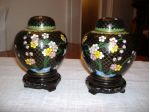 due vasi cloisonne