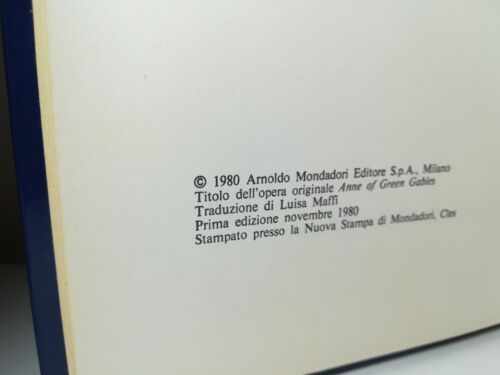 ANNA DI GREEN GABLES, Lucy Maud Montgomery, A. Mondadori, 1^ Ed. 1980. - Foto 3