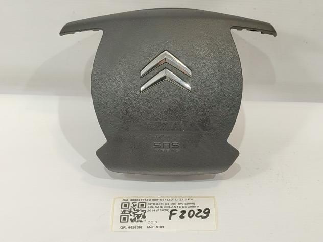 AIRBAG VOLANTE CITROEN C5 Station Wagon 96824771ZD 98015973ZD RHR (0818)