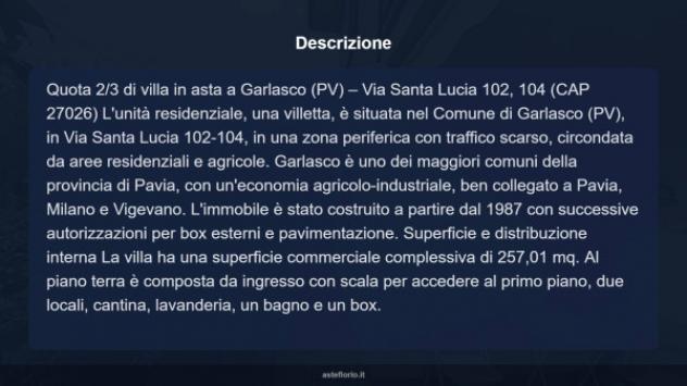 Immobile in asta di 257 m² con più di 5 locali e box auto doppio in vendita a Garlasco - Foto 15