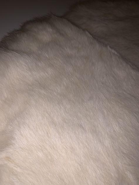 UN COPRISPALLE TUTTO IN VERA PELLICCIA DI CONIGLIO BIANCO FODERATO ALL'INTERNO C - Foto 7