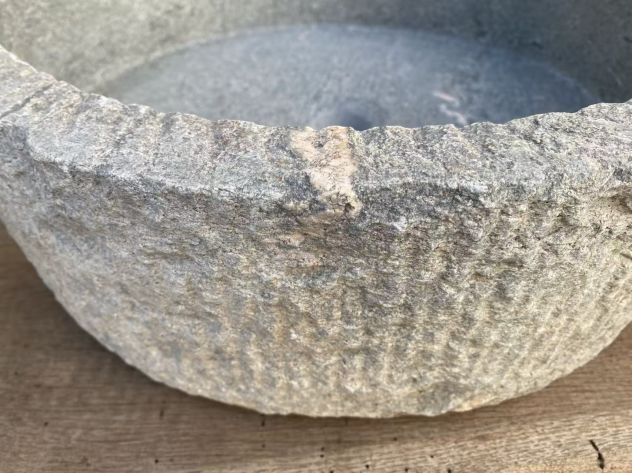 Lavabo lavandino ricavato dal disco macino antico - Foto 3