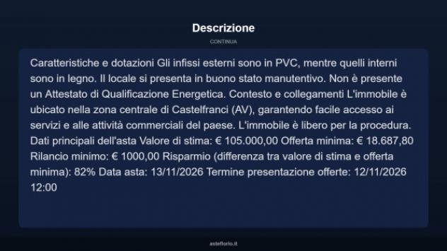 Immobile in asta di 267 m² in vendita a Castelfranci - Foto 8