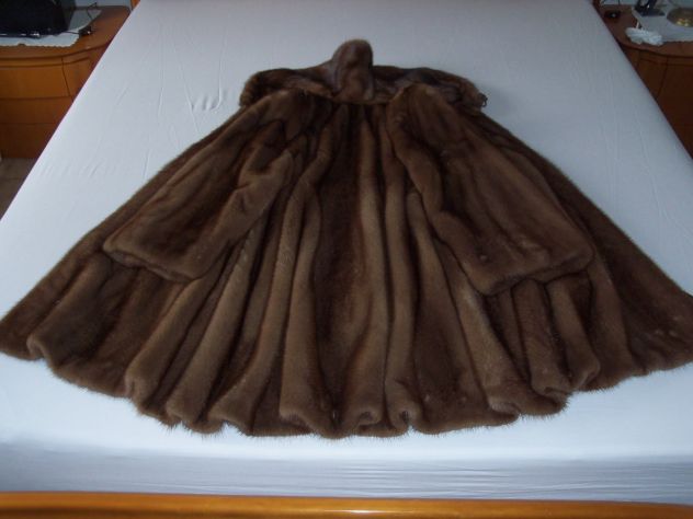 cappotto in vera pelliccia di visone