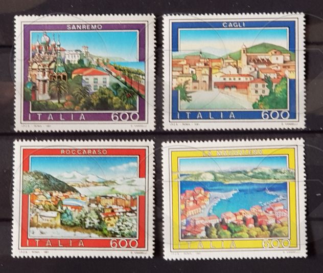 ITALIA francobolli serie: TURISMO 1974-1991 - Foto 5