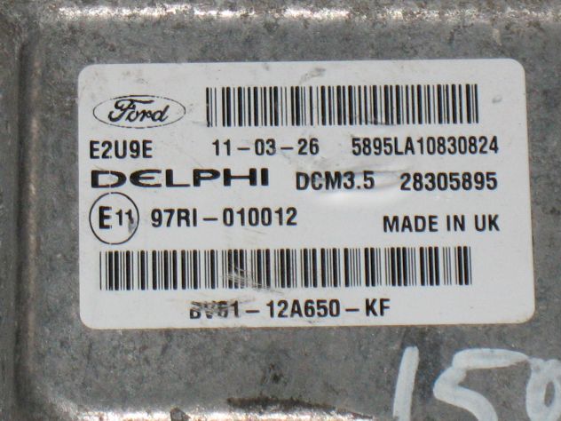 BV61-12A650-KF ECU FORD C-MAX E2U9E DCM3.5 BV6112A650KF 97RI-010012 28305895 - Foto 2