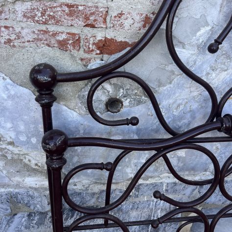 LETTO IN FERRO ANTICO inizio 900 - Foto 7