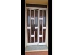 PORTA D'INGRESSO IN ALLUMINIO DESIGN MODERNO CON INSERTI IN VETRO