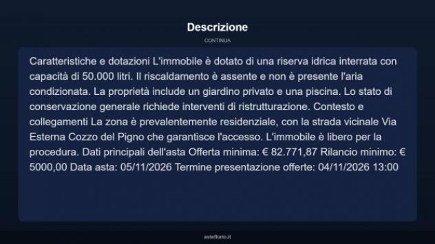 Immobile in asta di 127 m² con più di 5 locali e box auto in vendita a Monreale - Foto 4