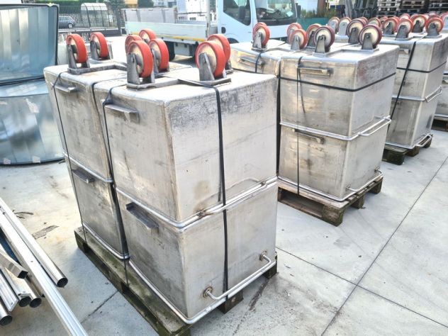 24 vagonetti in acciaio inox usati - Foto 6