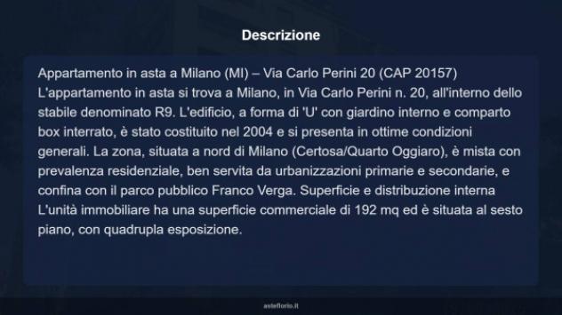 Immobile in asta di 182 m² con più di 5 locali e box auto doppio in vendita a Milano - Foto 17