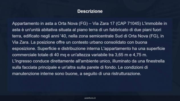 Immobile in asta di 40 m² in vendita a Orta Nova - Foto 17