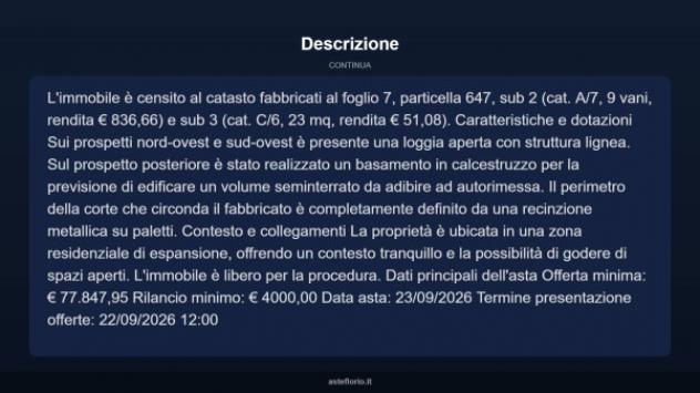 Immobile in asta di 135 m² con più di 5 locali e box auto in vendita a Sarnano - Foto 13