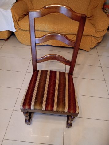 POLTRONCINE STILE ANTICO LEGNO MASSELLO X SALA DA PRANZO - Foto 3