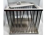Gabbia acciaio  con sbarre divelte 14x14xh12