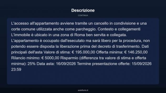 Immobile in asta di 69 m² in vendita a Roma - Foto 5