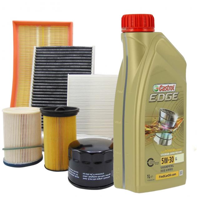 Kit Tagliando+Olio Motore Wix Ktw004+Cast5W30