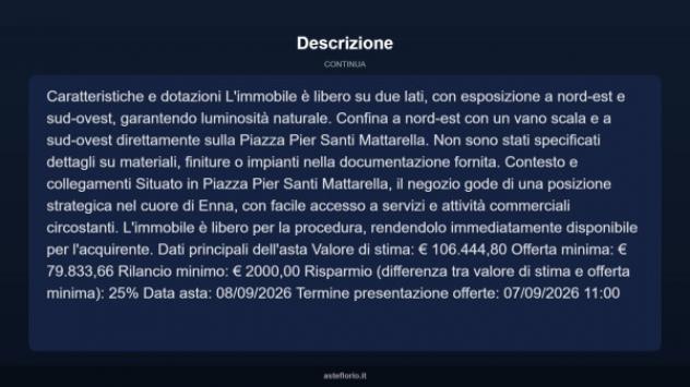 Immobile in asta di 307 m² in vendita a Enna - Foto 4