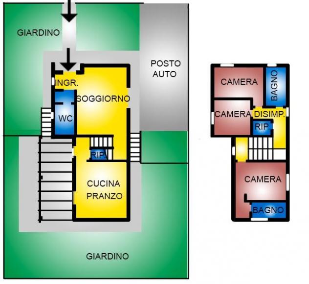 Villa in vendita a Montecalvoli Alto - Santa Maria a Monte 130 mq  Rif: 946955