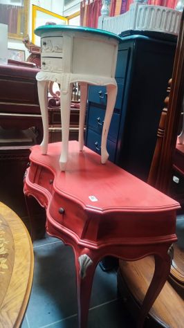 VENDO GRANDE LOTTO DI CONSOLLE &amp; TAVOLI DA PARETE DI VARIE MISURE MODELLI EPOCHE - Foto 6