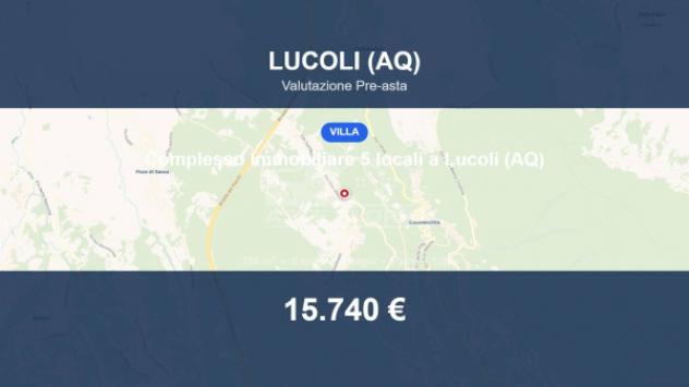 Immobile in asta di 158 m², box auto in vendita a Lucoli