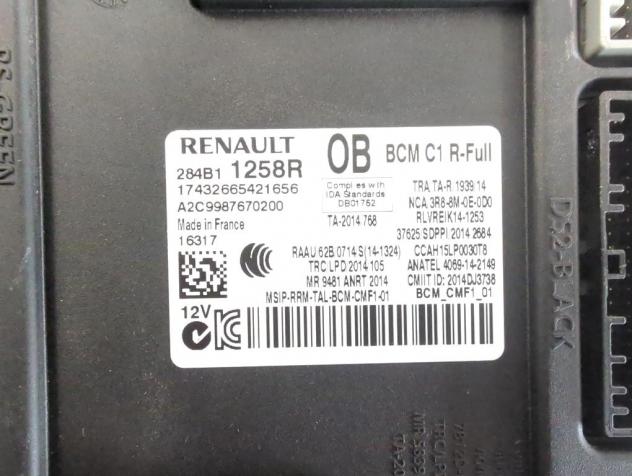 284B11258R CENTRALINA BODY COMPUTER RENAULT SCENIC 1.5 D 81KW 6M 5P (2017) RICAMBIO USATO - Foto 5