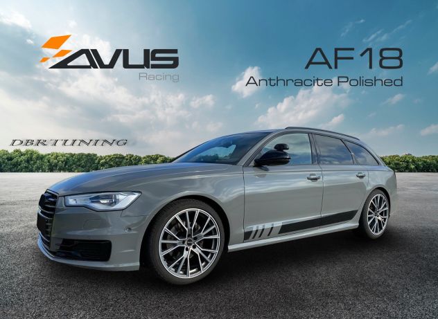 Cerchi lega 18 modello AVUS AF18 Matt Antracite Pol AUDI - Foto 3