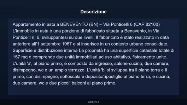 Immobile in asta di 157 m² con più di 5 locali in vendita a Benevento - Foto 3