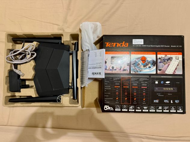 Tenda AC10U AC1200 Router Wi-Fi Dual Band Gigabit 5G – Ottime condizioni - Foto 4