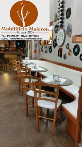 Set Alessandria Sedie Tavoli Per Arredo Bar Ristorante Osteria Nuovi Non Usati - Foto 7