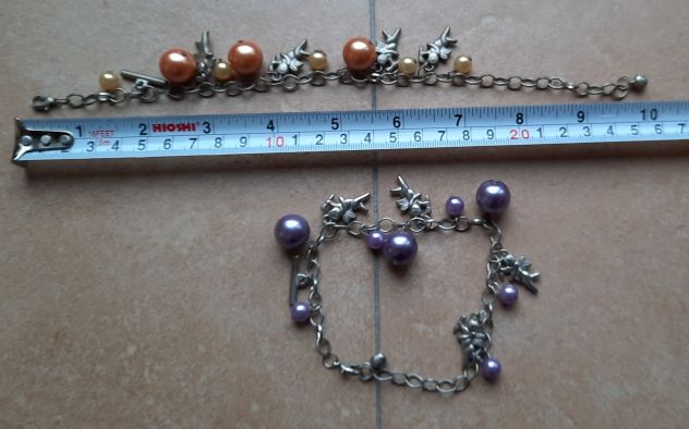 BRACCIALETTI CON CIONDOLI PENDENTI 2 pz. - Foto 7