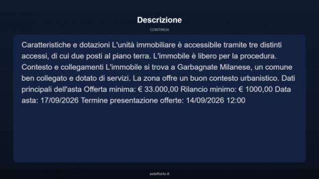 Immobile in asta di 79 m² in vendita a Garbagnate Milanese - Foto 5