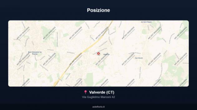 Immobile in asta di 201 m², box auto in vendita a Valverde - Foto 2