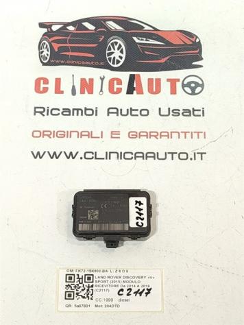 MODULO RICEVITORE TELECOMANDO LAND ROVER Discovery Sport (L550) FK72-15K602-BA 204DTD diesel 1999 (1418)